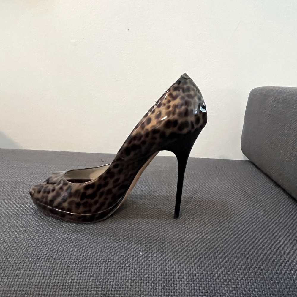 JummyChoo tortoise pump 4-1/2 inch size 38.5